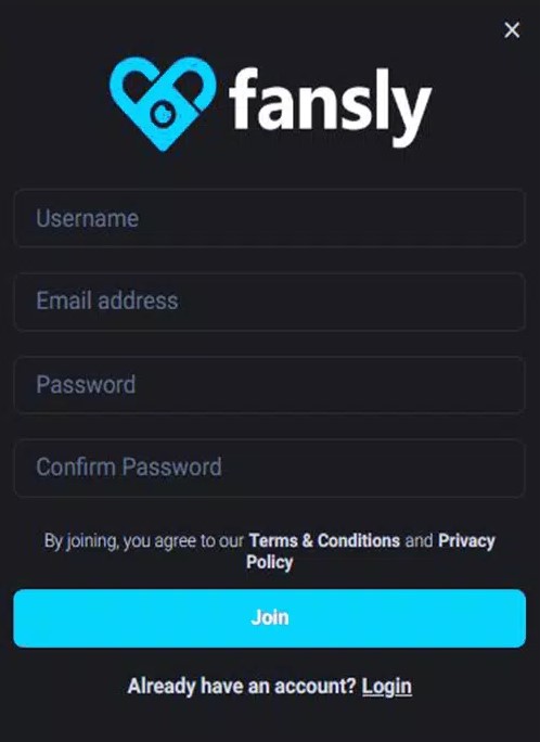 fansly signup